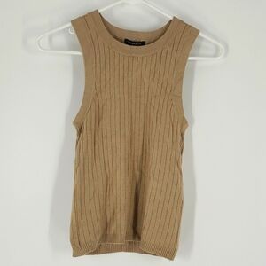 Dynamite Size S Almond Tan Debardeur Muscle Tank